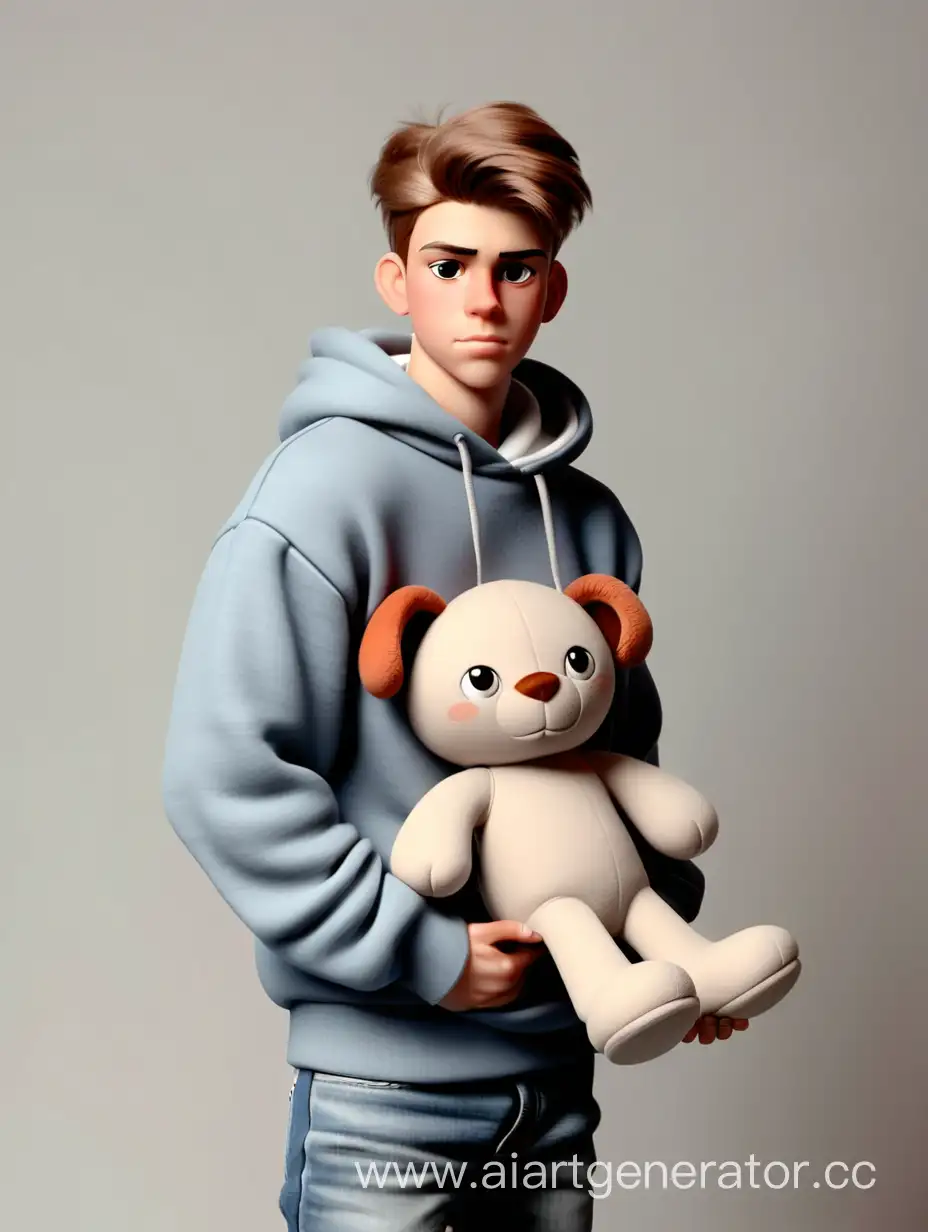 Casual-Young-Man-Holding-Plush-Toy-in-Stylish-Attire