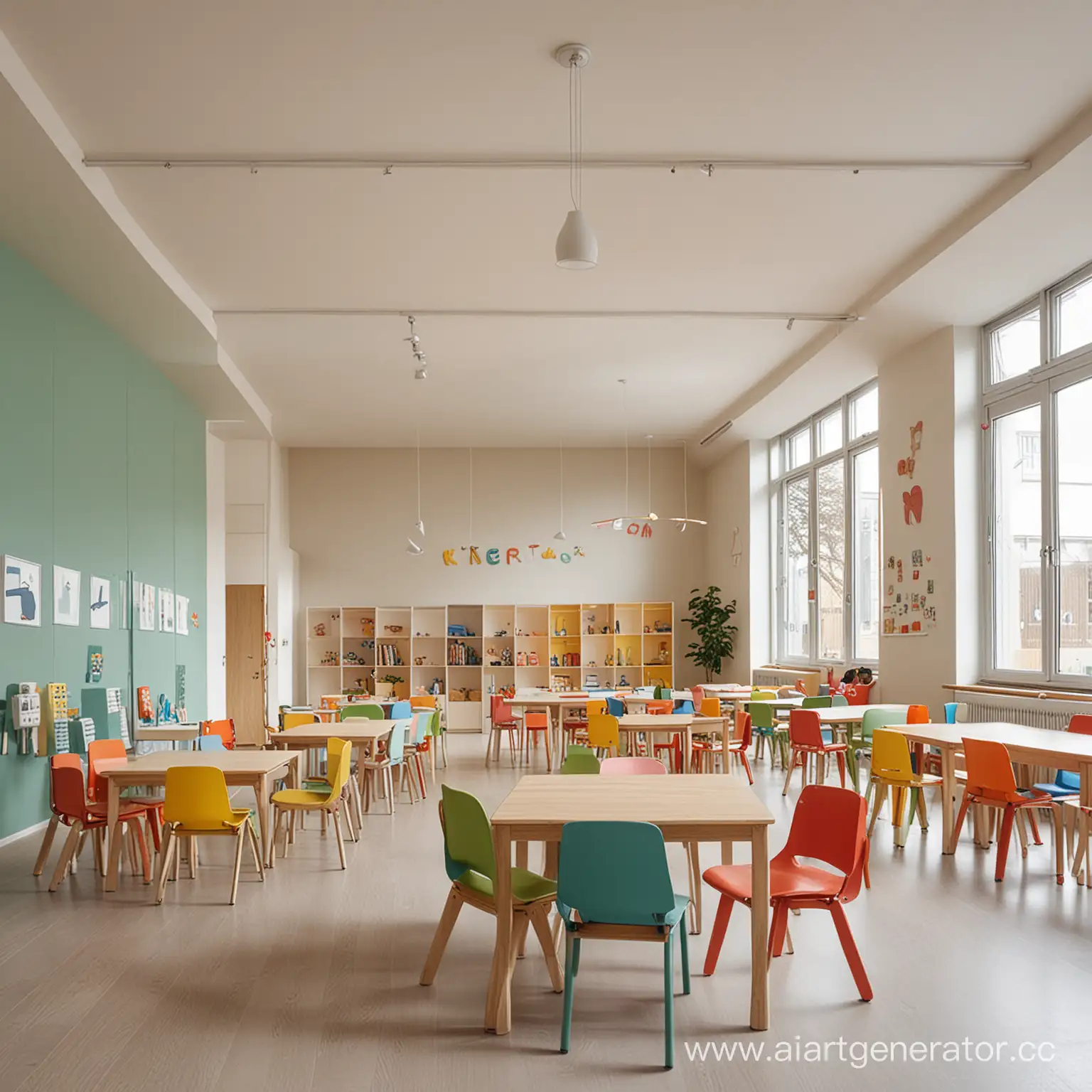 Vibrant-Modern-Kindergarten-Classroom-with-Engaged-Children