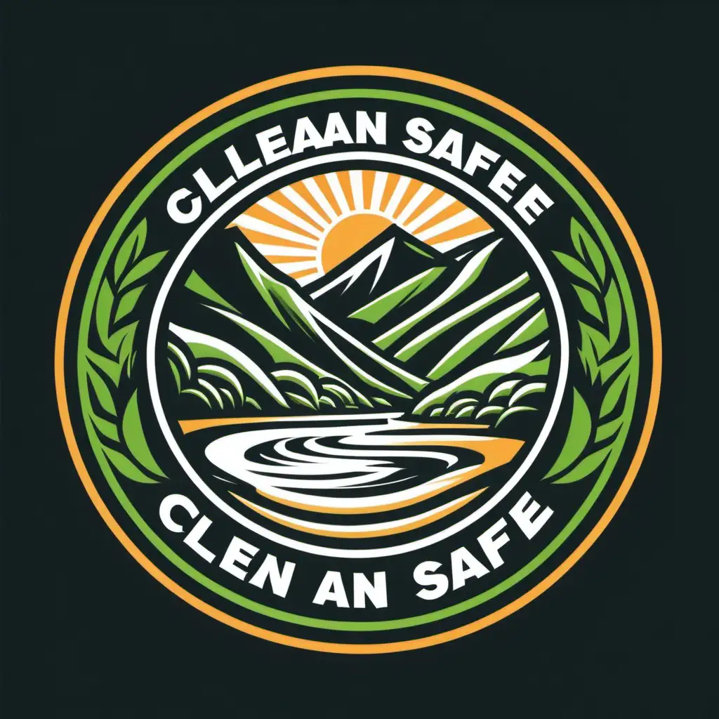 logo for a WAILUKU TOWN "CLEAN & SAFE" program.  2 colors max. vector
