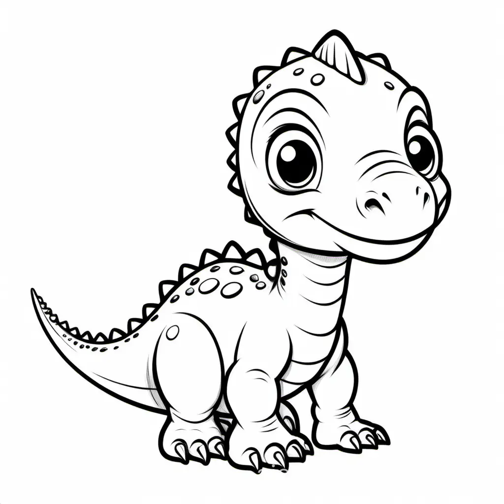 Baby-Dinosaur-Coloring-Page-Simple-Black-and-White-Line-Art-for-Kids