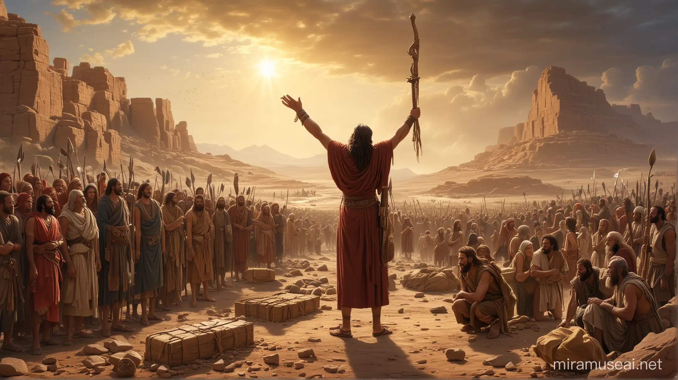 Divinding the spoils from war in Moses era