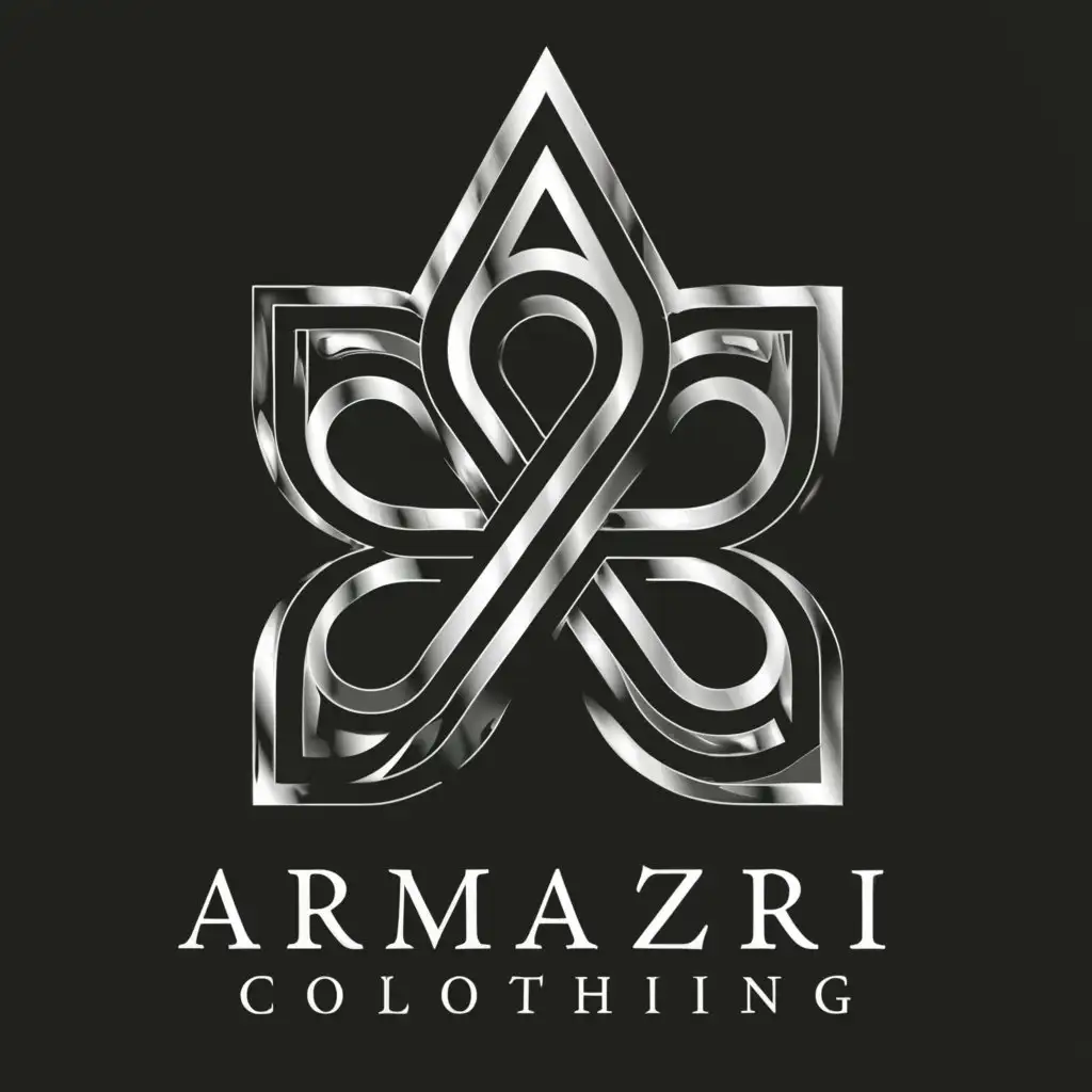 a logo design,with the text "ARMAZRI CLOTHING", main symbol:fashion, "A", "C",Moderate,be used in Internet industry,clear background