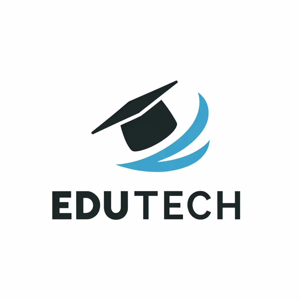 a logo design,with the text "Edu Tech", main symbol:a hat,,Minimalistic,be used in Education industry,clear background