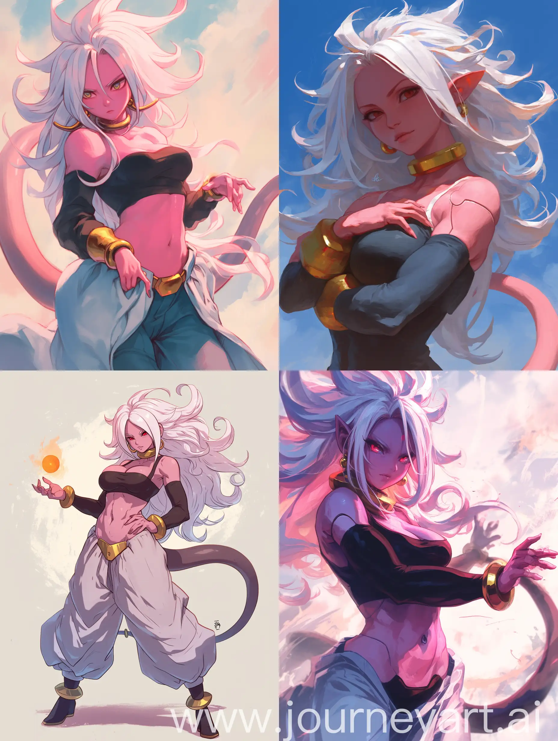 Majin-Android-21-in-Digital-Art-A-Captivating-Full-Body-Portrait