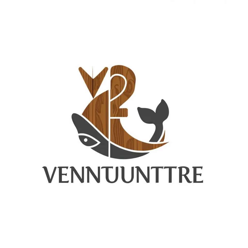 a logo design,with the text "VENTUNOTRE ", main symbol:Wale, wood and sail,Minimalistic,be used in Nonprofit industry,clear background
