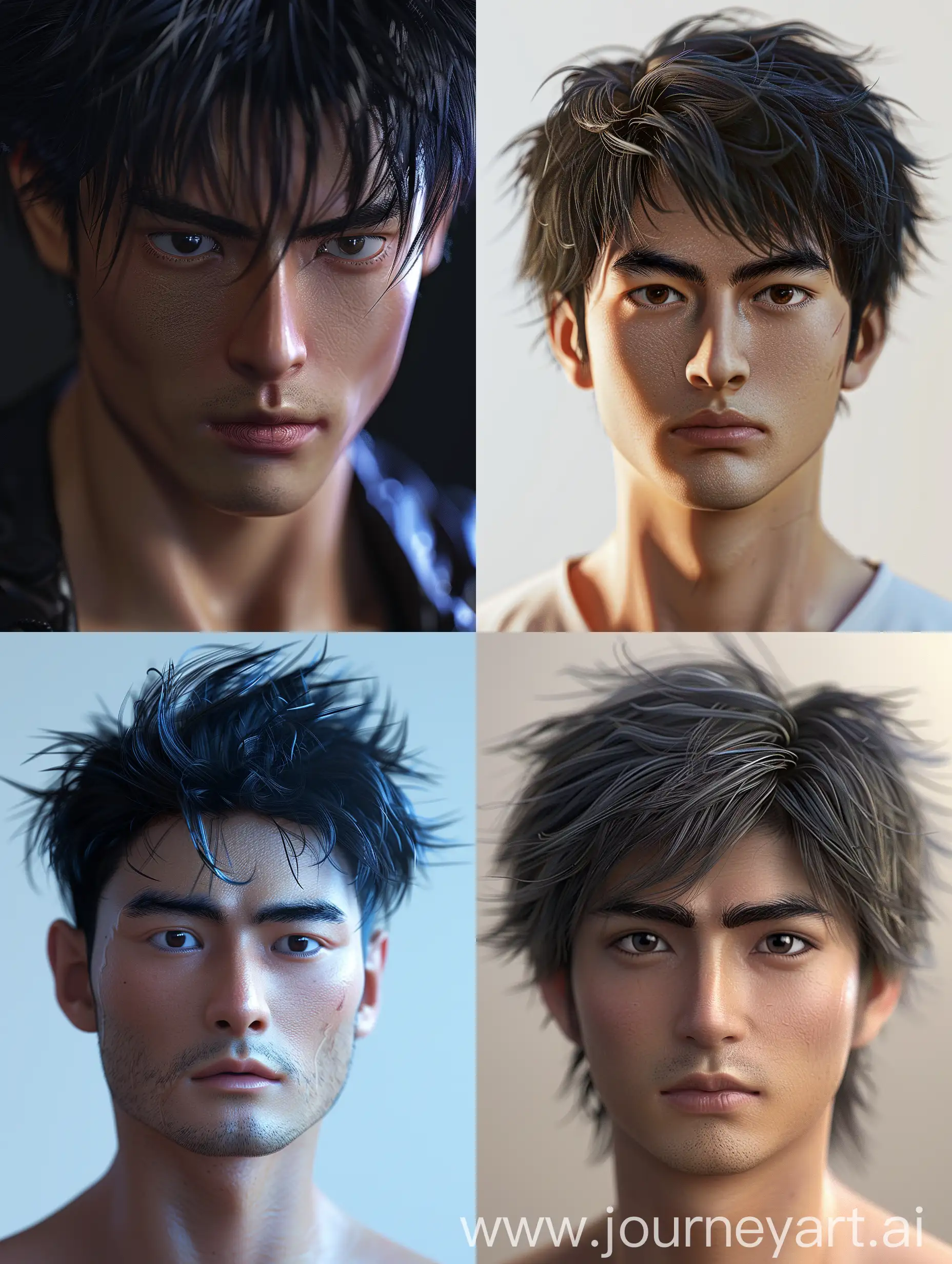 3D anime characters, cinematic movie effect, portrait, medium shot, very detail, 32k, higt quality, sharp focus on subject, a handsome man, Asian face, InuYasha character.