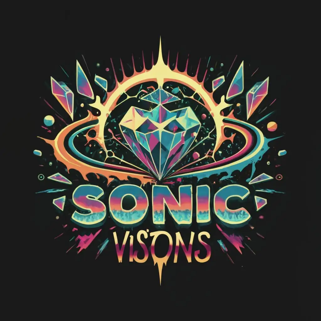 LOGO-Design-for-Sonic-Visions-Cosmic-Black-Hole-and-Fractured-Diamond-Heart