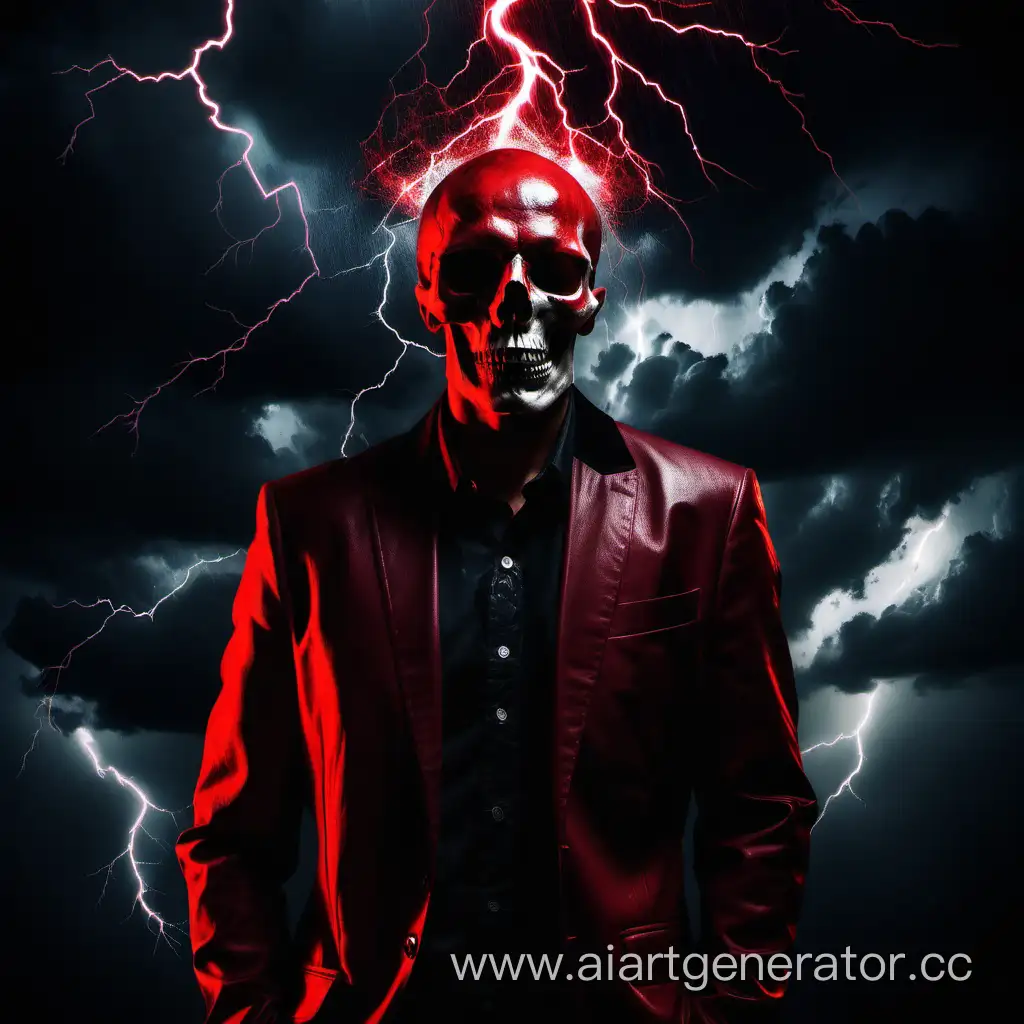 Sinister-Man-with-Red-and-Black-Skull-in-Stormy-Darkness