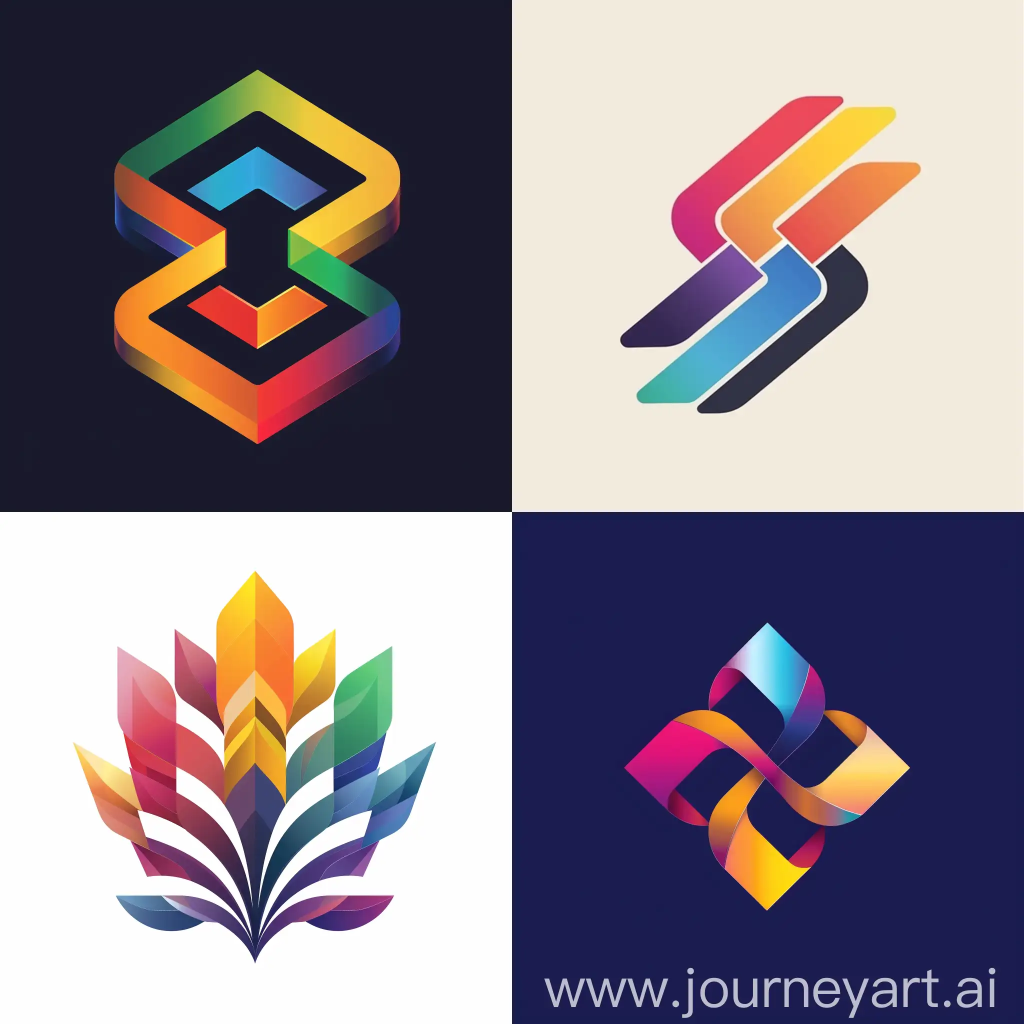 a colourful logo
