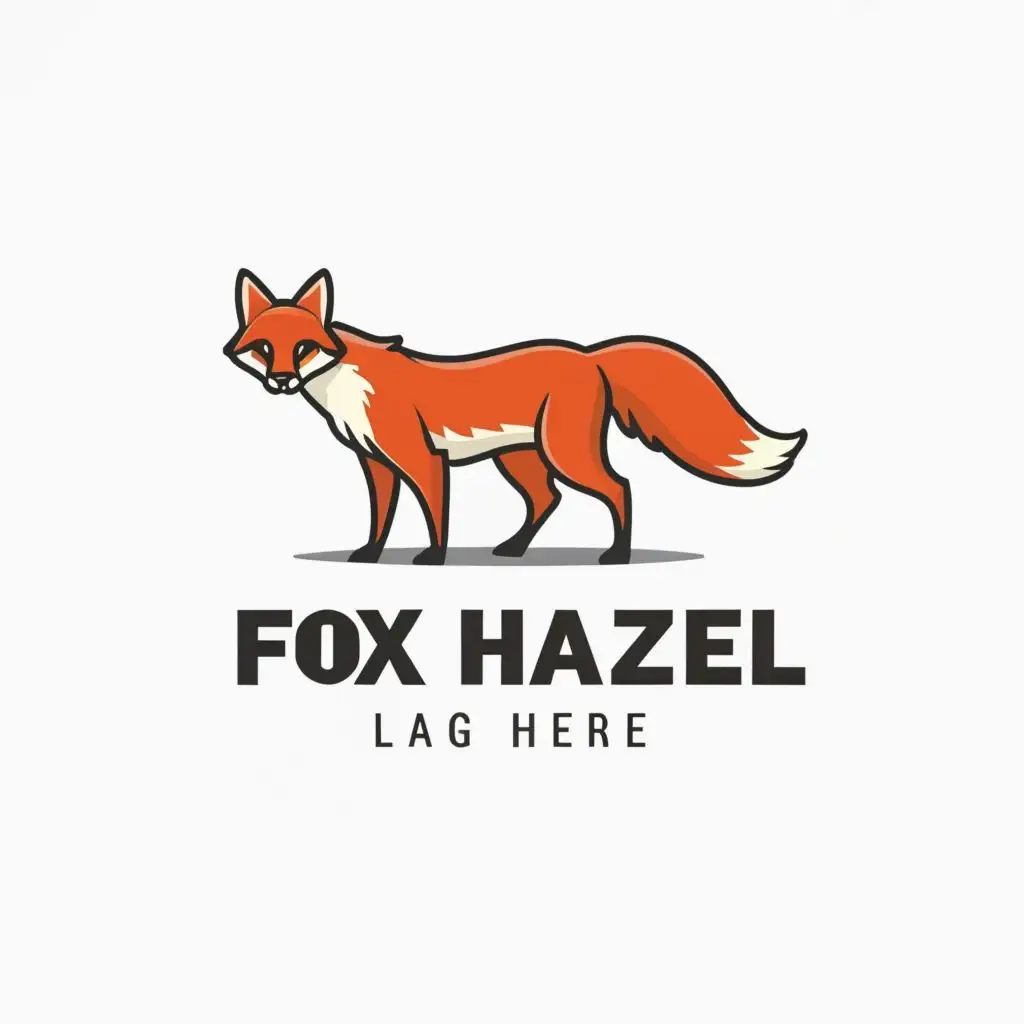 logo, fox, with the text "foxhazel", typography, be used in Entertainment industry