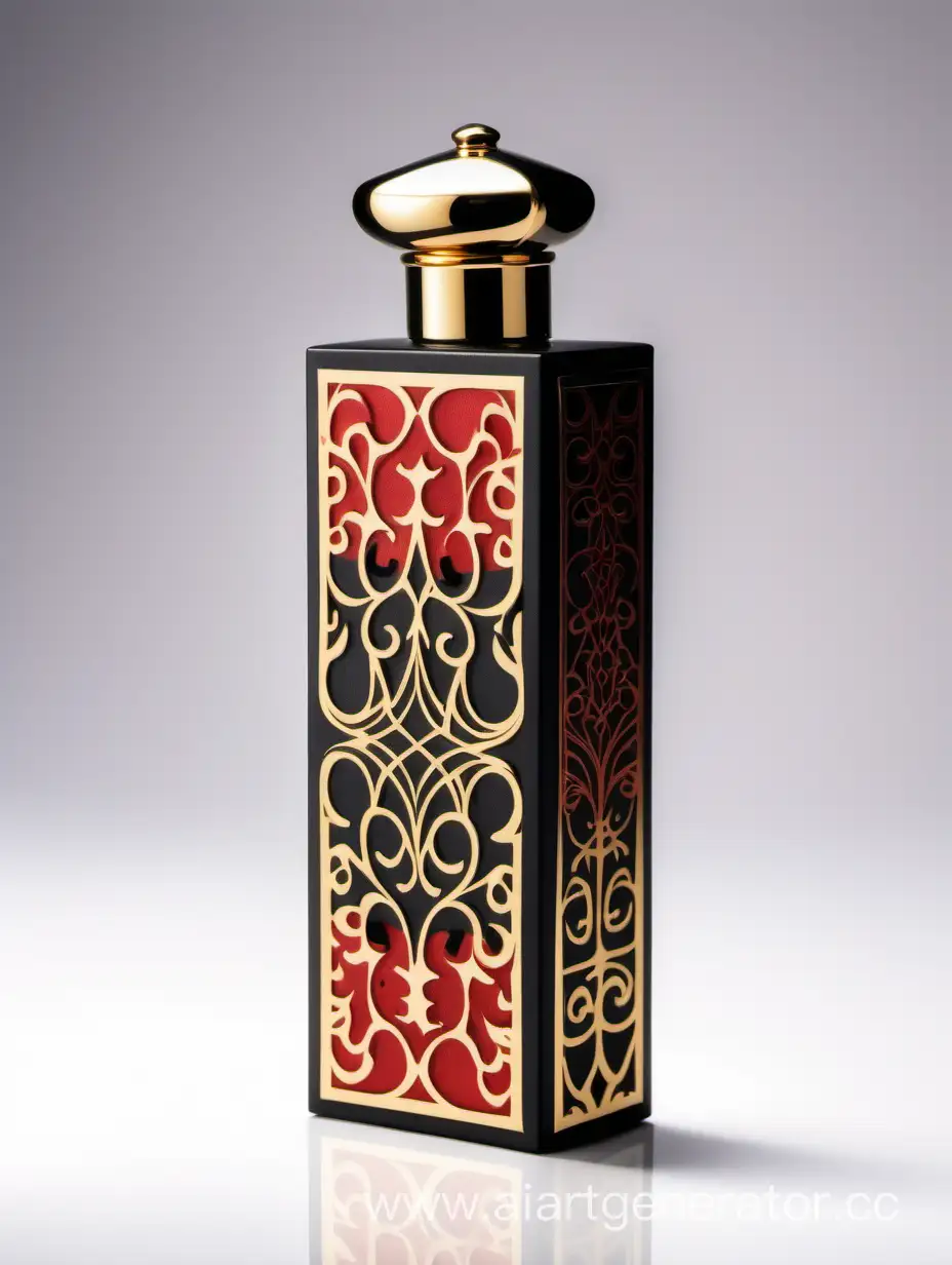 Luxury-Perfume-Box-Elegant-Black-and-Gold-Design-with-Arabesque-Pattern