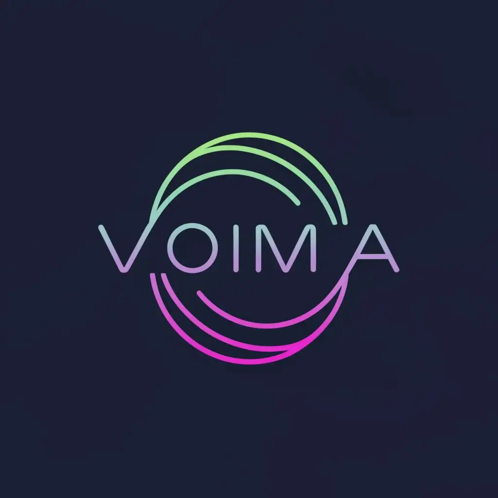 logo, movement, with the text "Voima", typography, be used in Technology industry