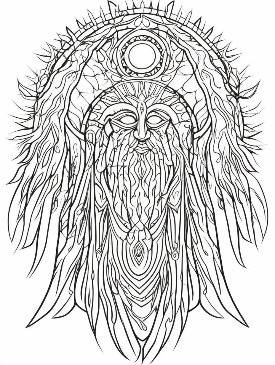 Spirit guide  fine line or silhouette in .PNG format