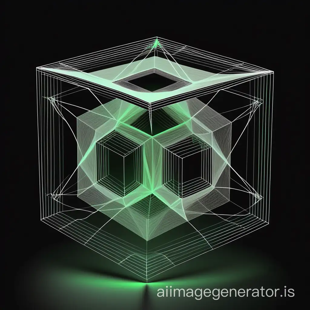 Geometric-Cubes-Unfolding-in-ThreeDimensional-Space