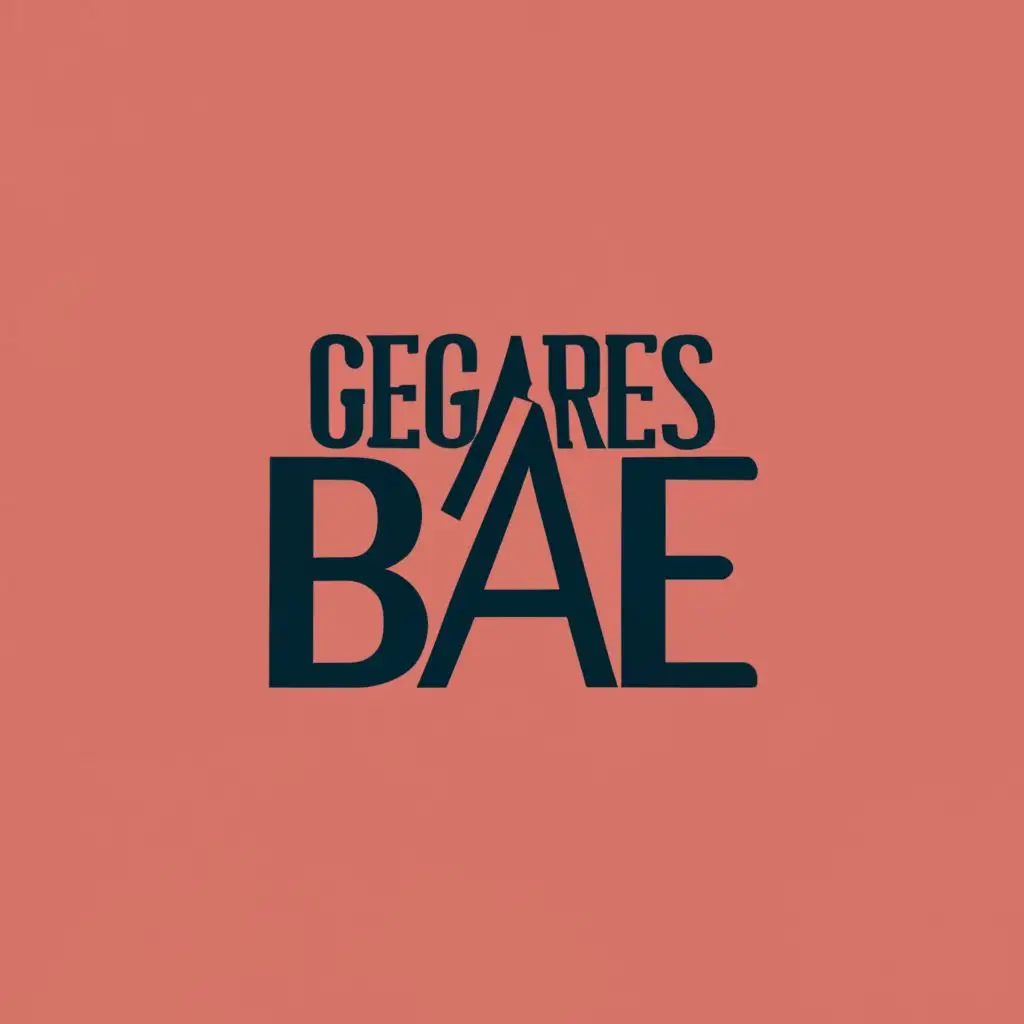 logo, GB, with the text "Gegares Bae", typography, be used in Restaurant industry