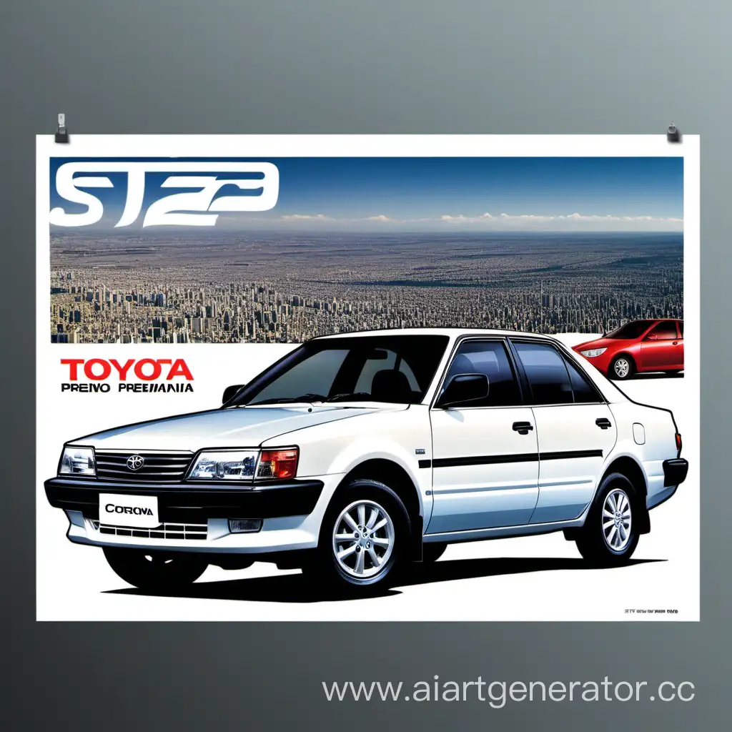 Toy-Car-Toyota-Corona-Premio-ST210-Poster