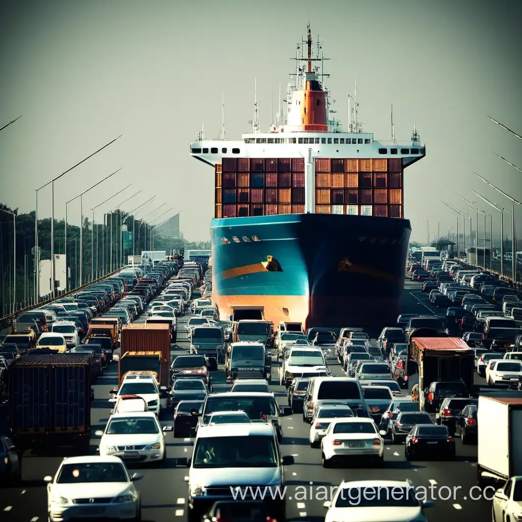 Navigating-Chaos-Ship-in-Traffic-Jam