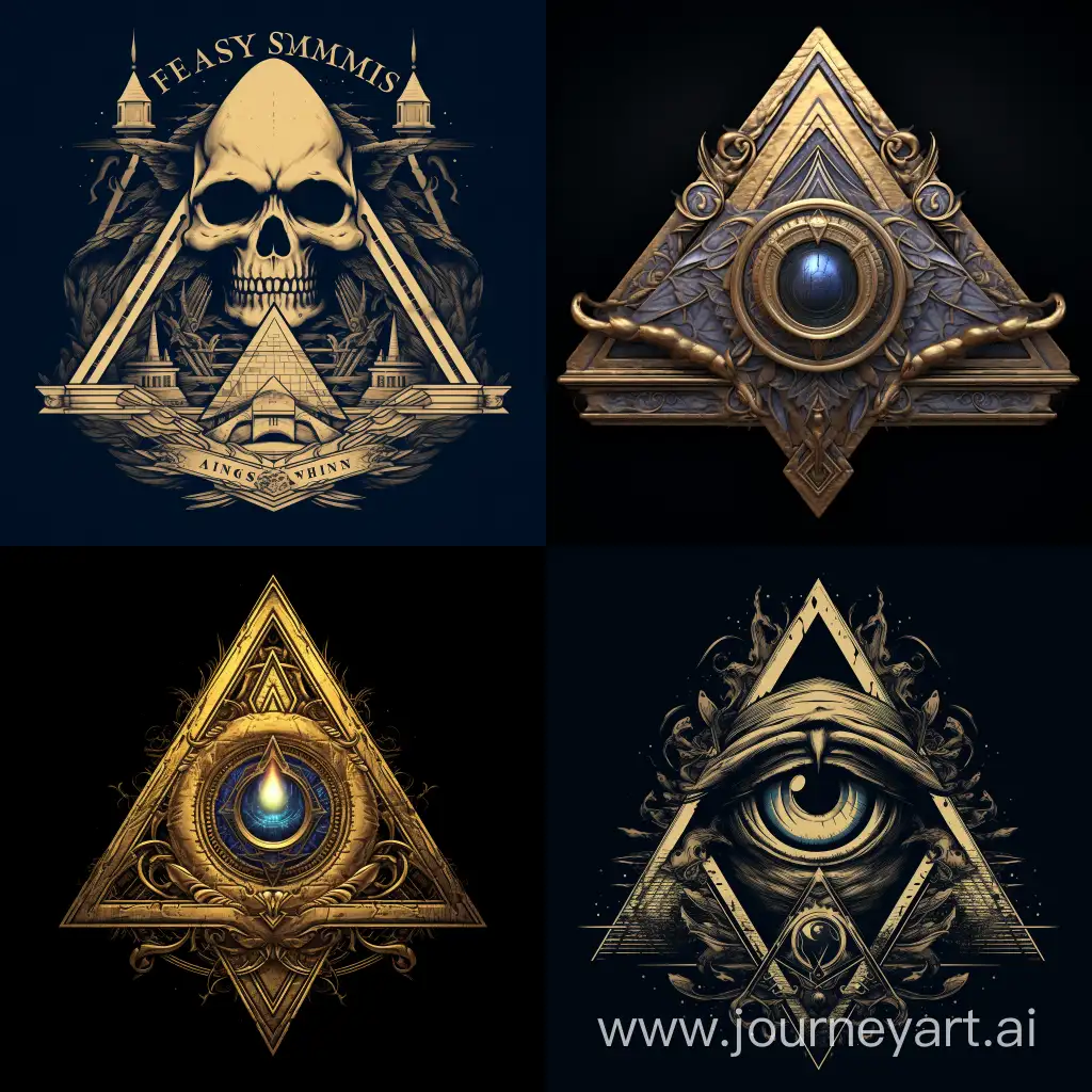 Freemason Logo Style, illuminati logo, representing Power, strength, dominance, anonymous, Global Power, Fearless, Secret Power, World Dominance