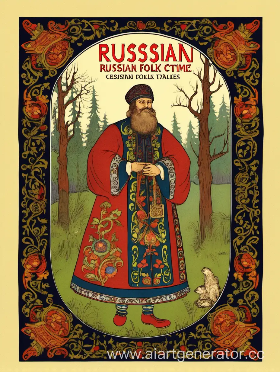 Russian-Folk-Costume-Illustration-Bilibininspired-Cover-Art-with-Space-for-Text