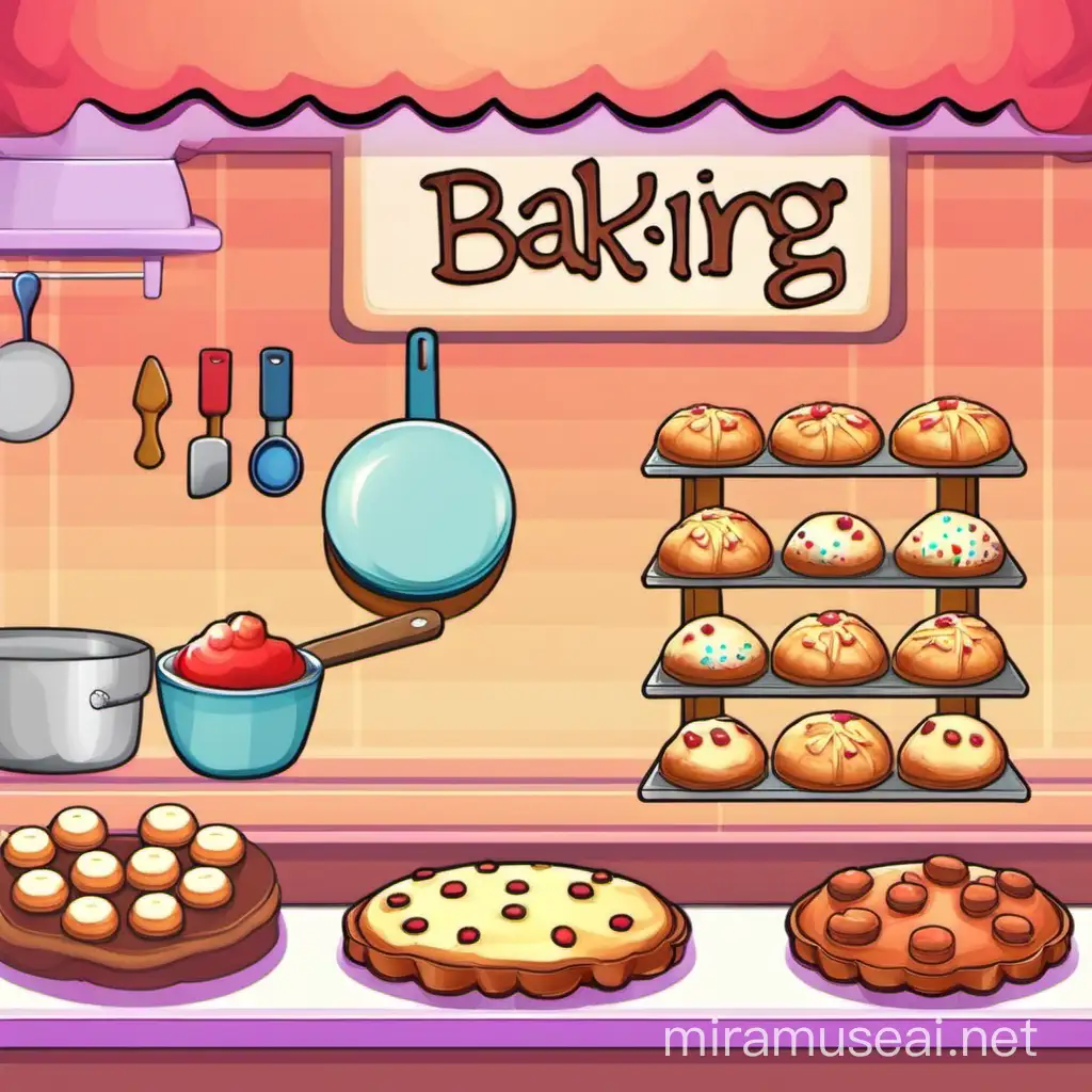 make a game app about baking