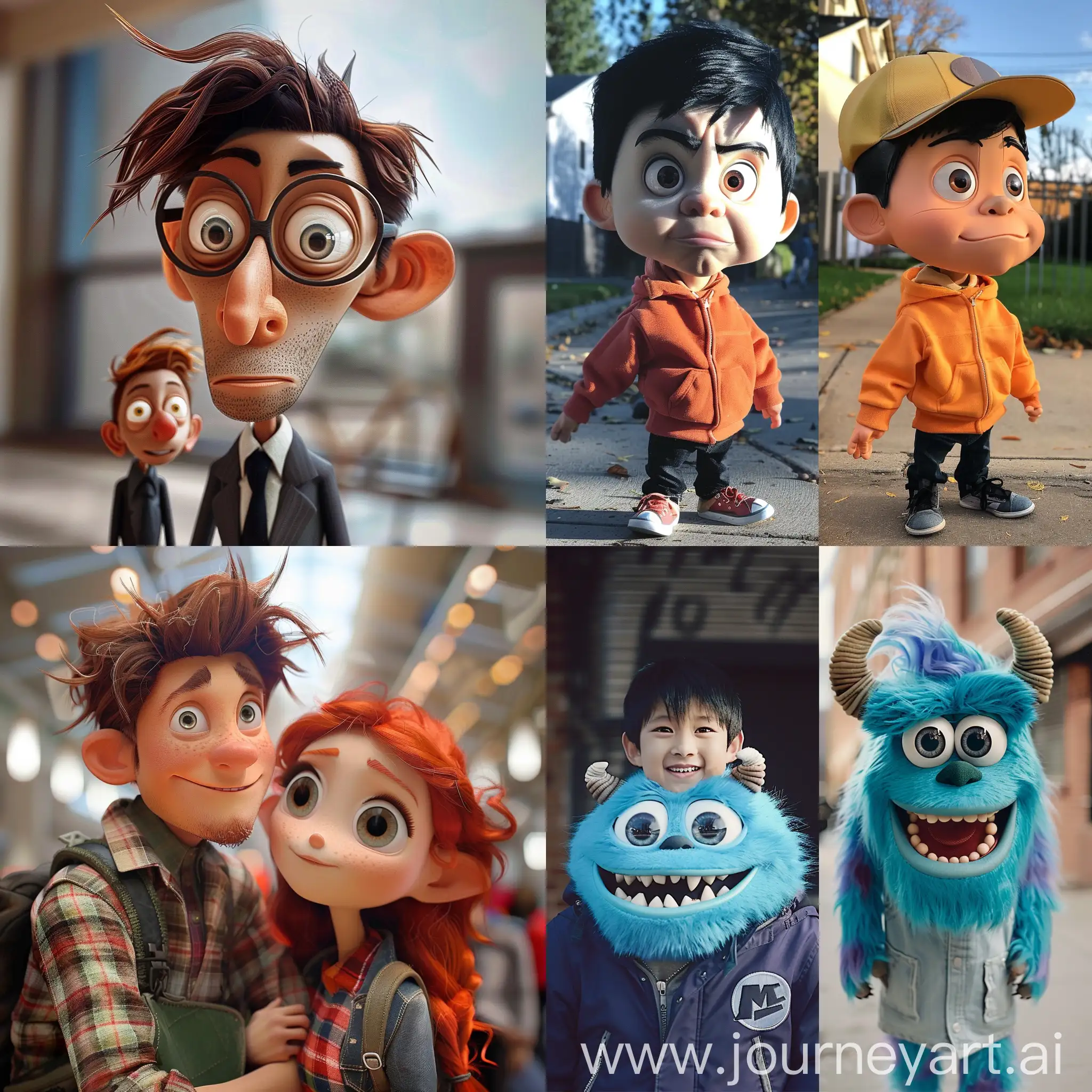 Colorful-Cartoon-Characters-Interacting-in-RealLife-Scene