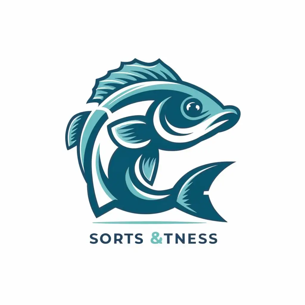 logo, Fish, with the text ".", typography, be used in Sports Fitness industry