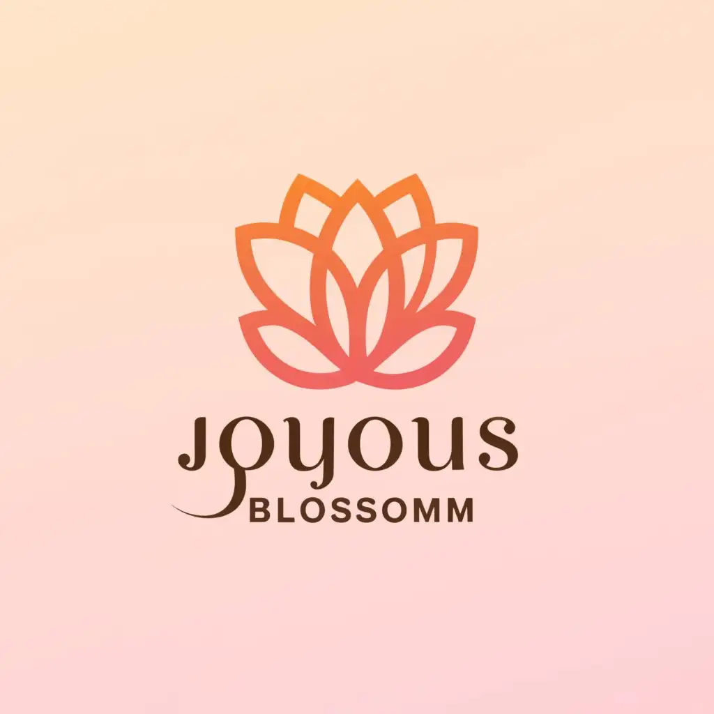 a logo design,with the text "Joyous Blossom", main symbol:Menstruation Symbol, Blossom Symbol,complex,clear background