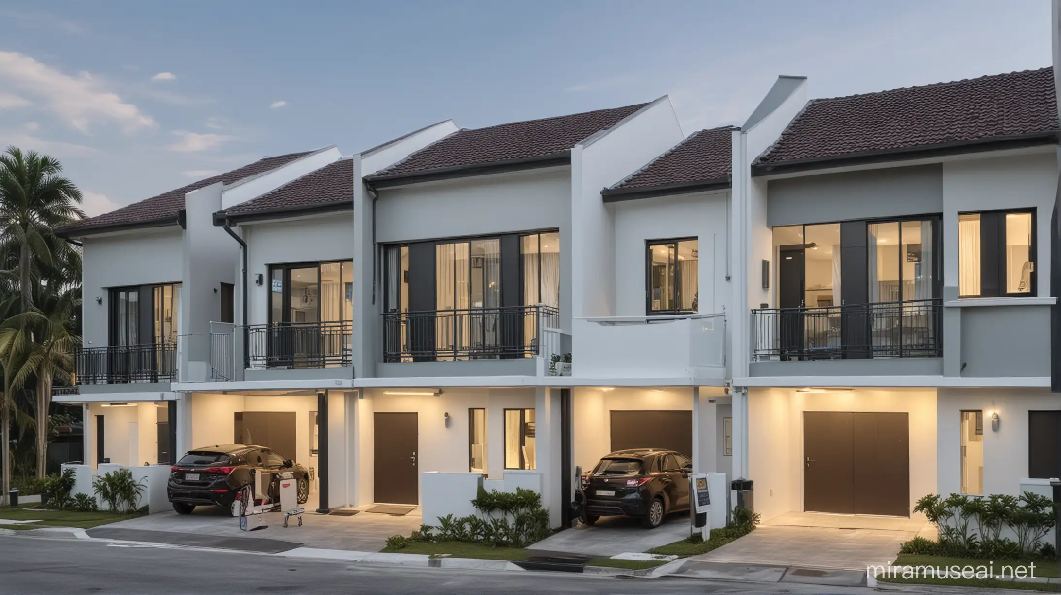 Brand new double-storey terrace houses in Gelang Patah, the first phase was sold out upon launch, excellent location, close to the Second Link.