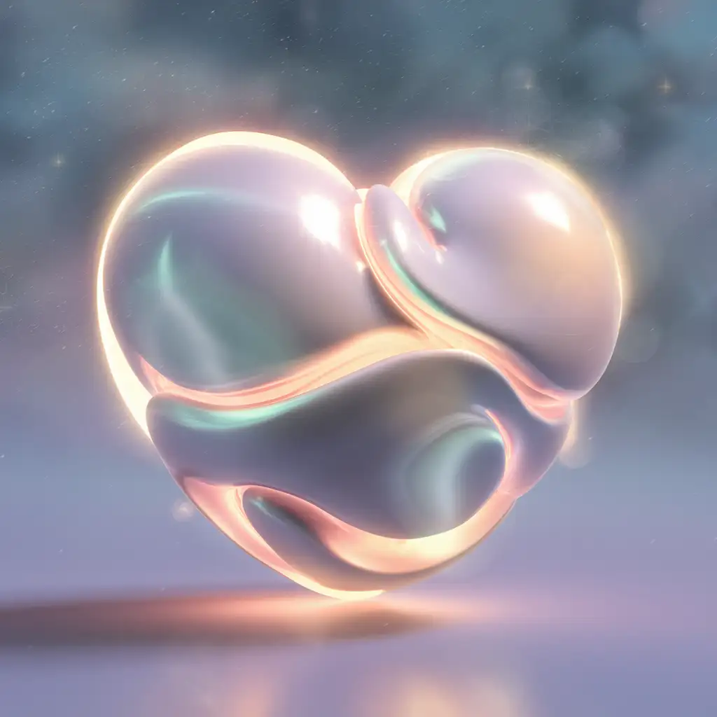 Romantic 3D Love Heart Sculpture