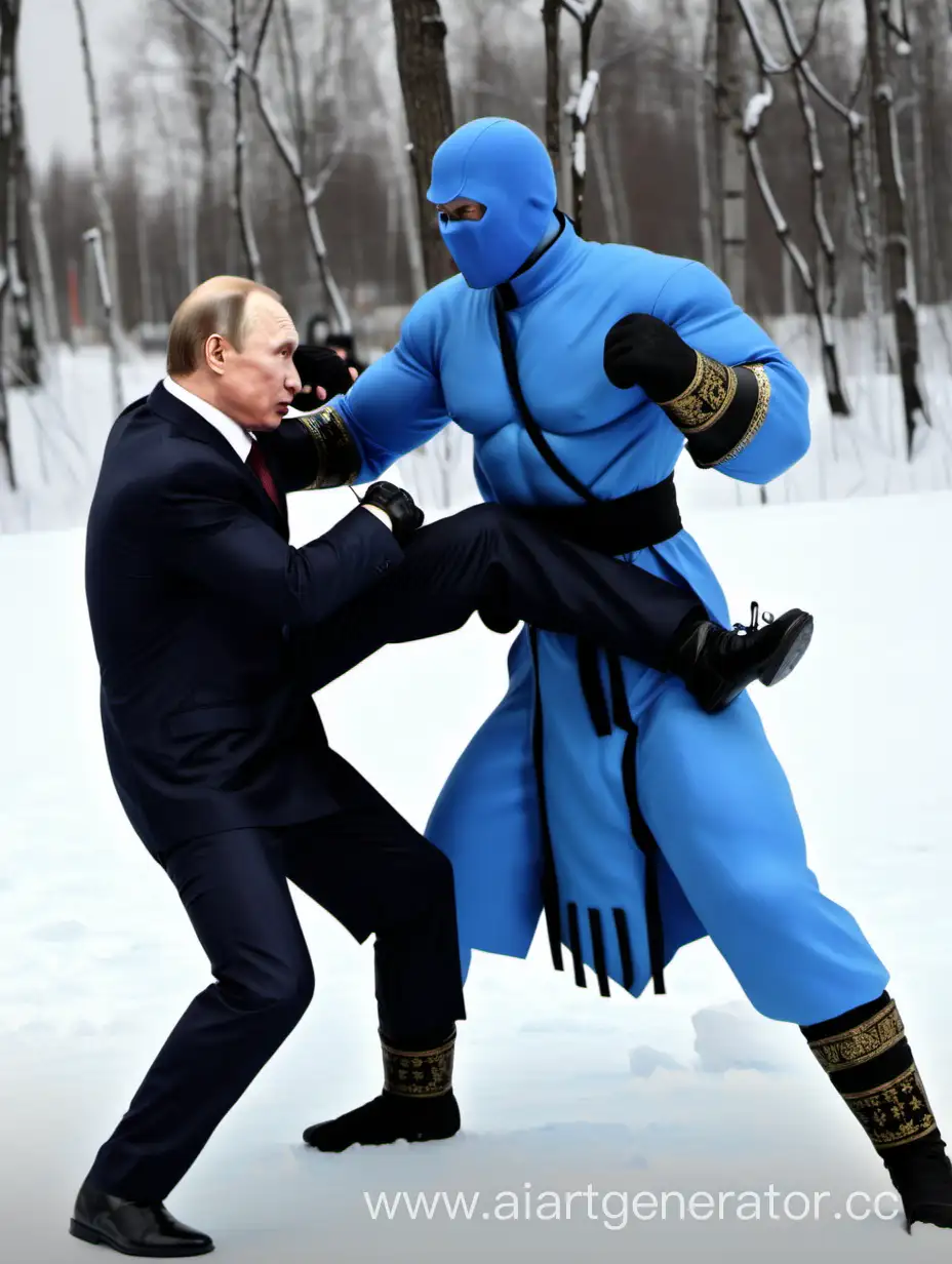 Саб зиро  дерется с Путиным за мешок денег