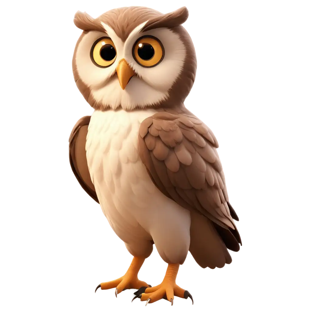 3d cute owl