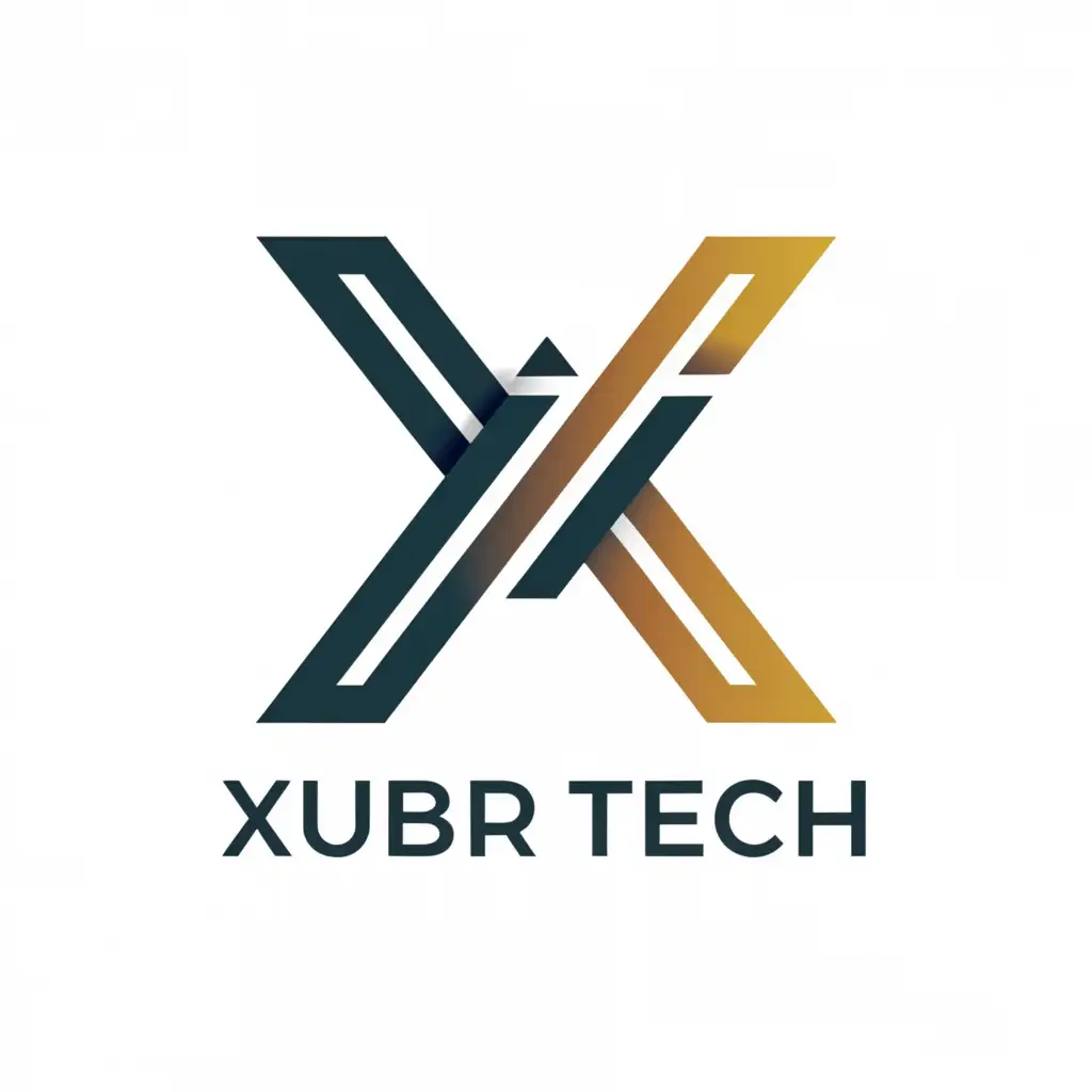 a logo design,with the text "XUBRTECH", main symbol:X,complex,be used in Technology industry,clear background