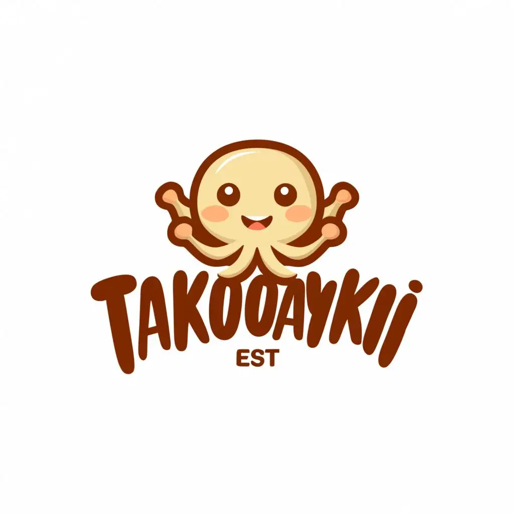 a logo design,with the text "Takoyaki", main symbol:Octopus,Moderate,be used in Restaurant industry,clear background