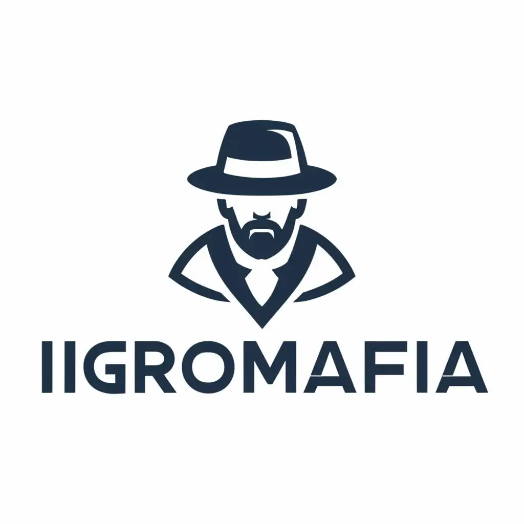 a logo design,with the text "Igromafia", main symbol:Spy,Минималистичный,be used in Другие industry,clear background