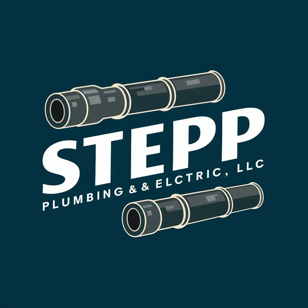 LOGO-Design-For-Stepp-Plumbing-Electric-PVC-Fittings-with-Professional-Typography