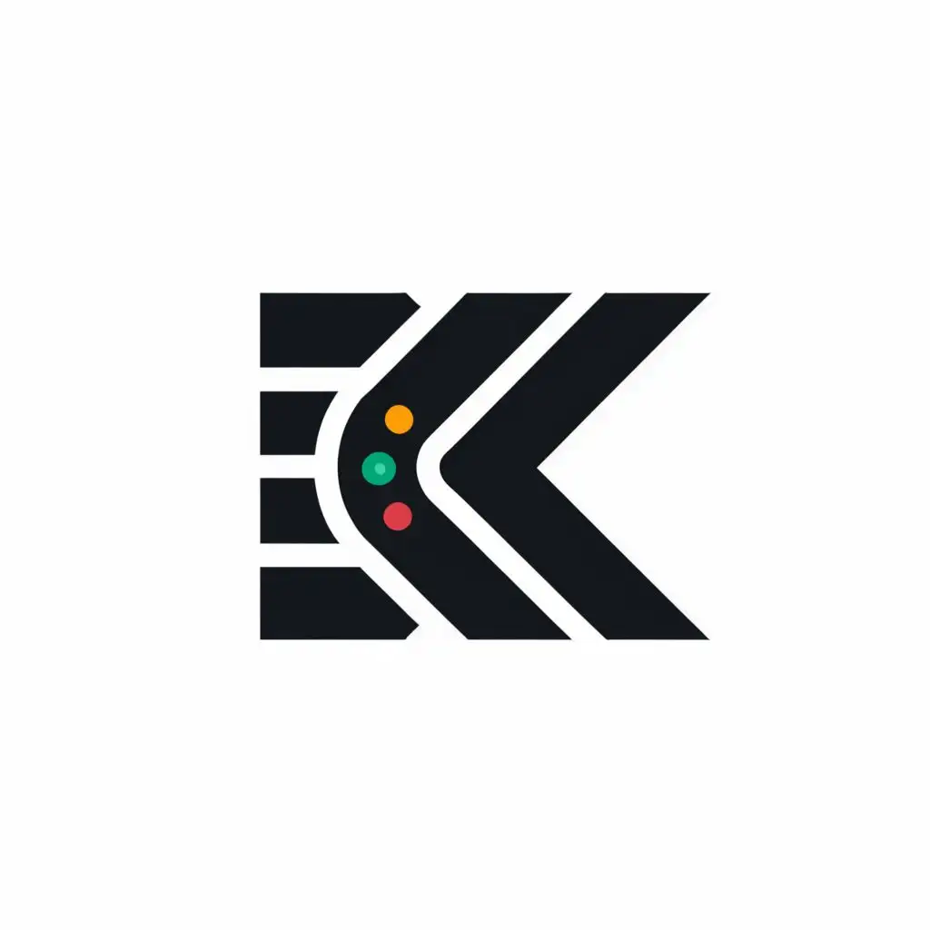 a logo design,with the text "KK", main symbol:Camera

,Moderate,be used in Technology industry,clear background