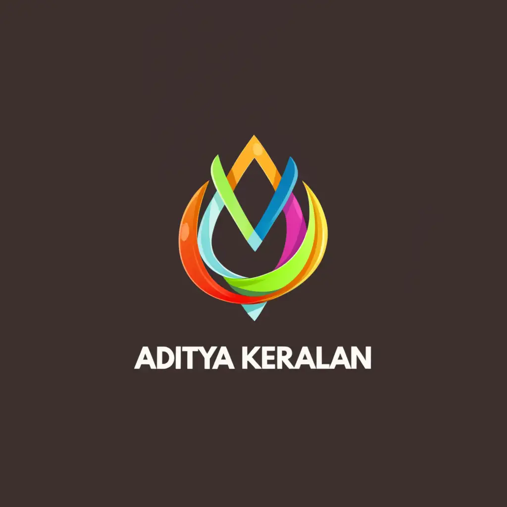a logo design,with the text "V ADITYA Keralan", main symbol:a,Moderate,clear background