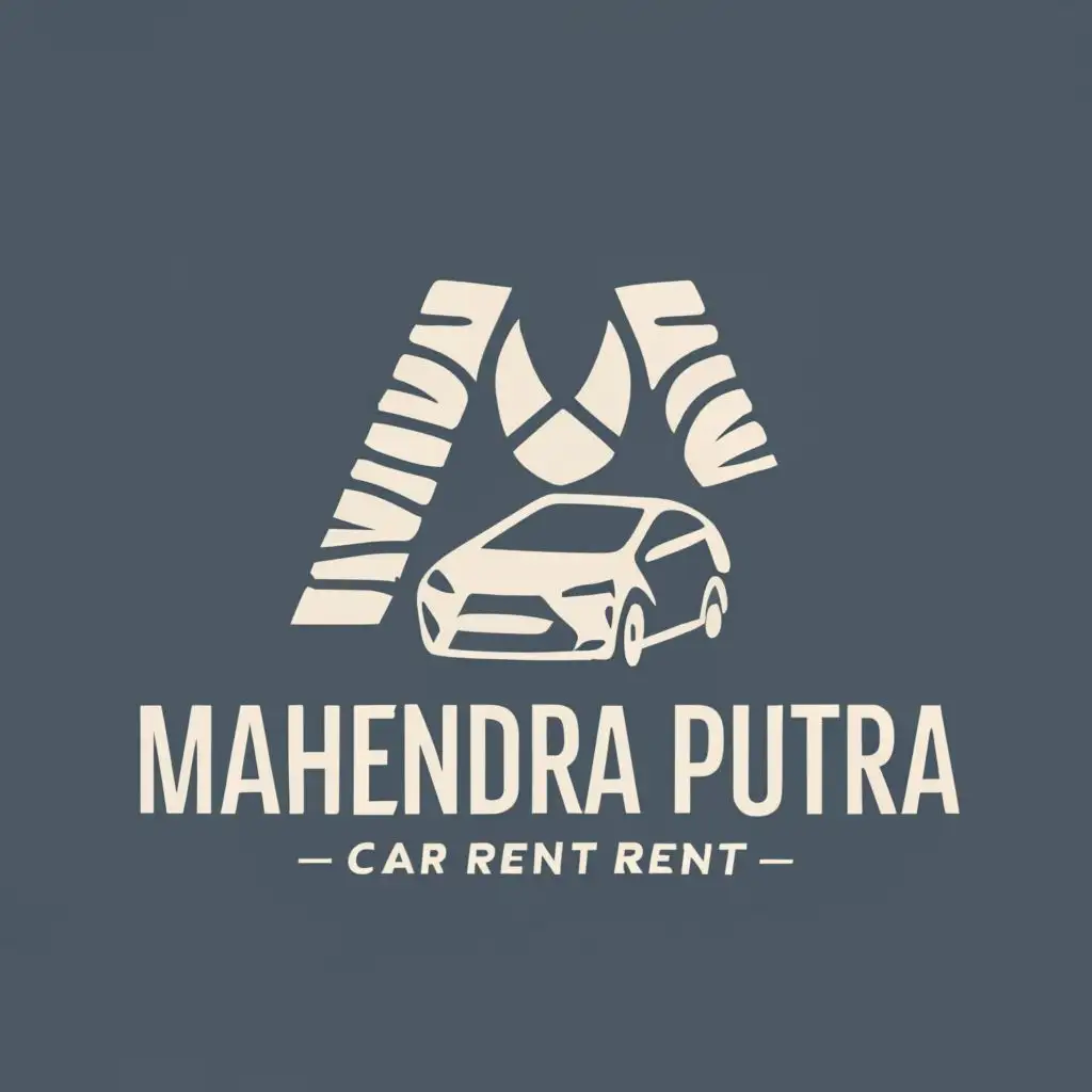 LOGO-Design-For-Mahendra-Putra-Car-Rent-Transport-Elegant-Typography-for-Automotive-Excellence