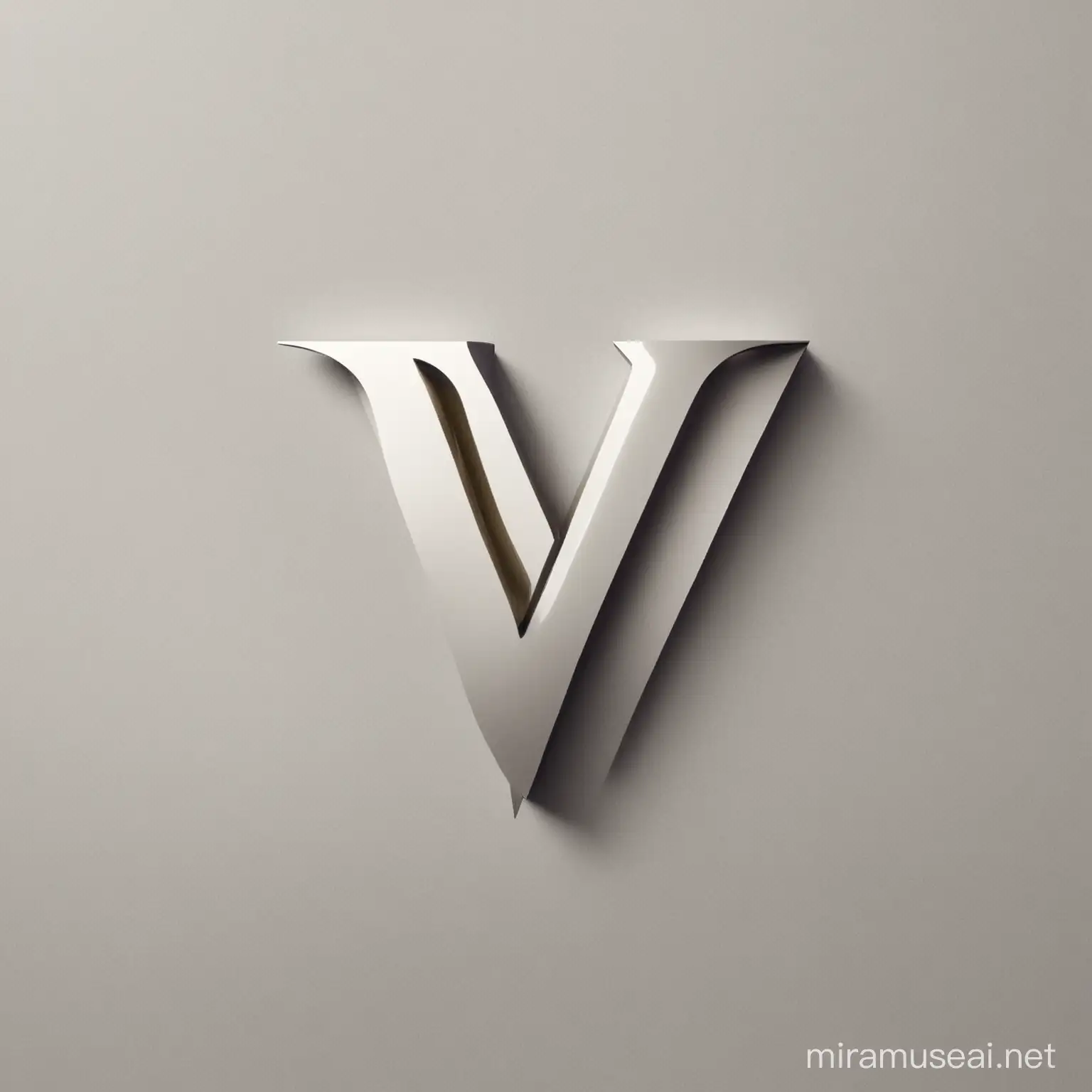Minimalistic Logo Design with the Letter V