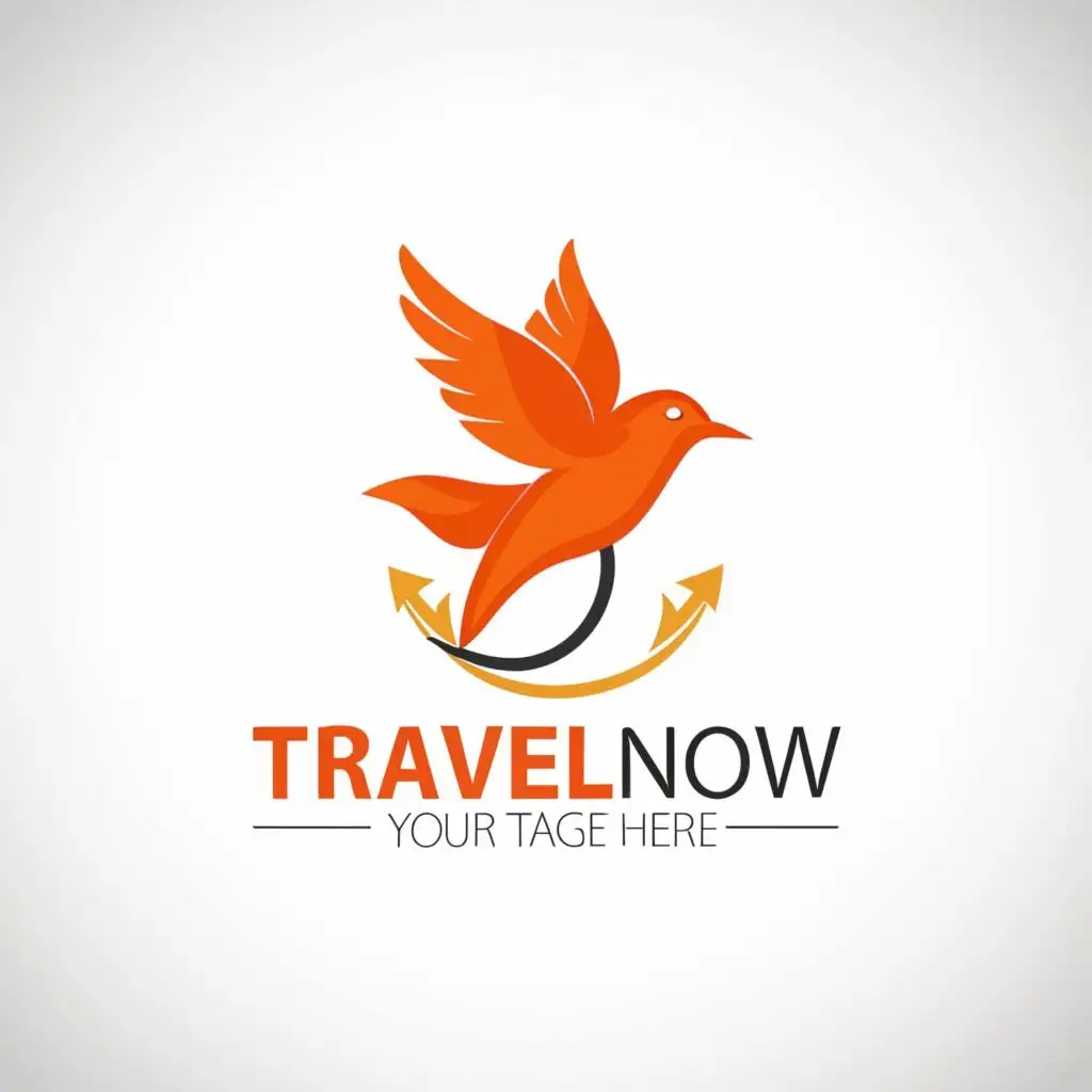 logo, BIRD, with the text "TRAVEL NOW", typography, be used in Travel industry