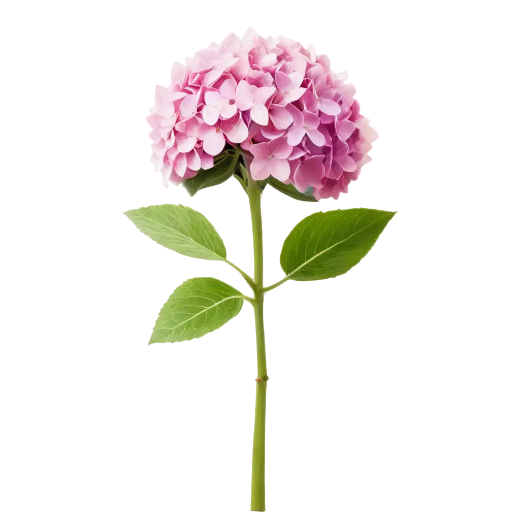 Hydrangea flower front view