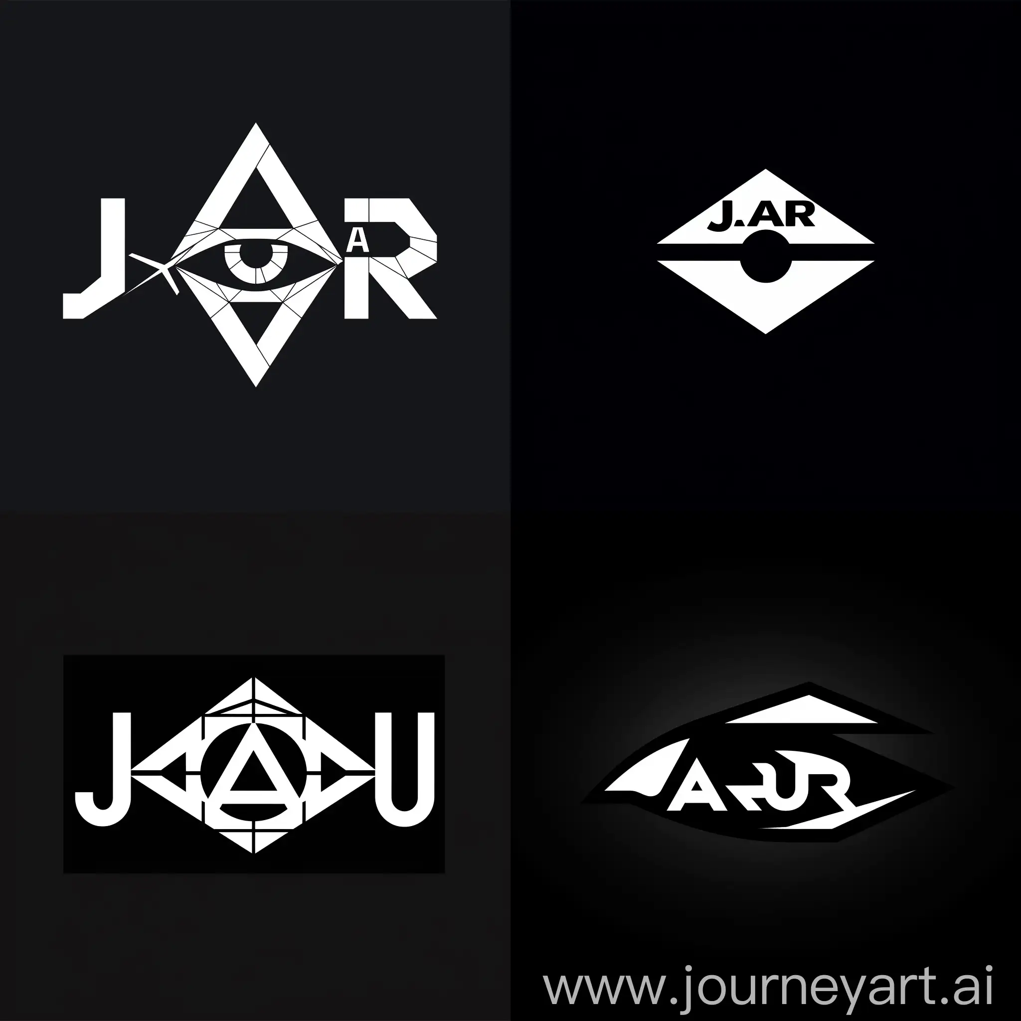 Modern-Geometric-Logo-Design-for-JARU-with-Innovative-EyeInspired-Shapes