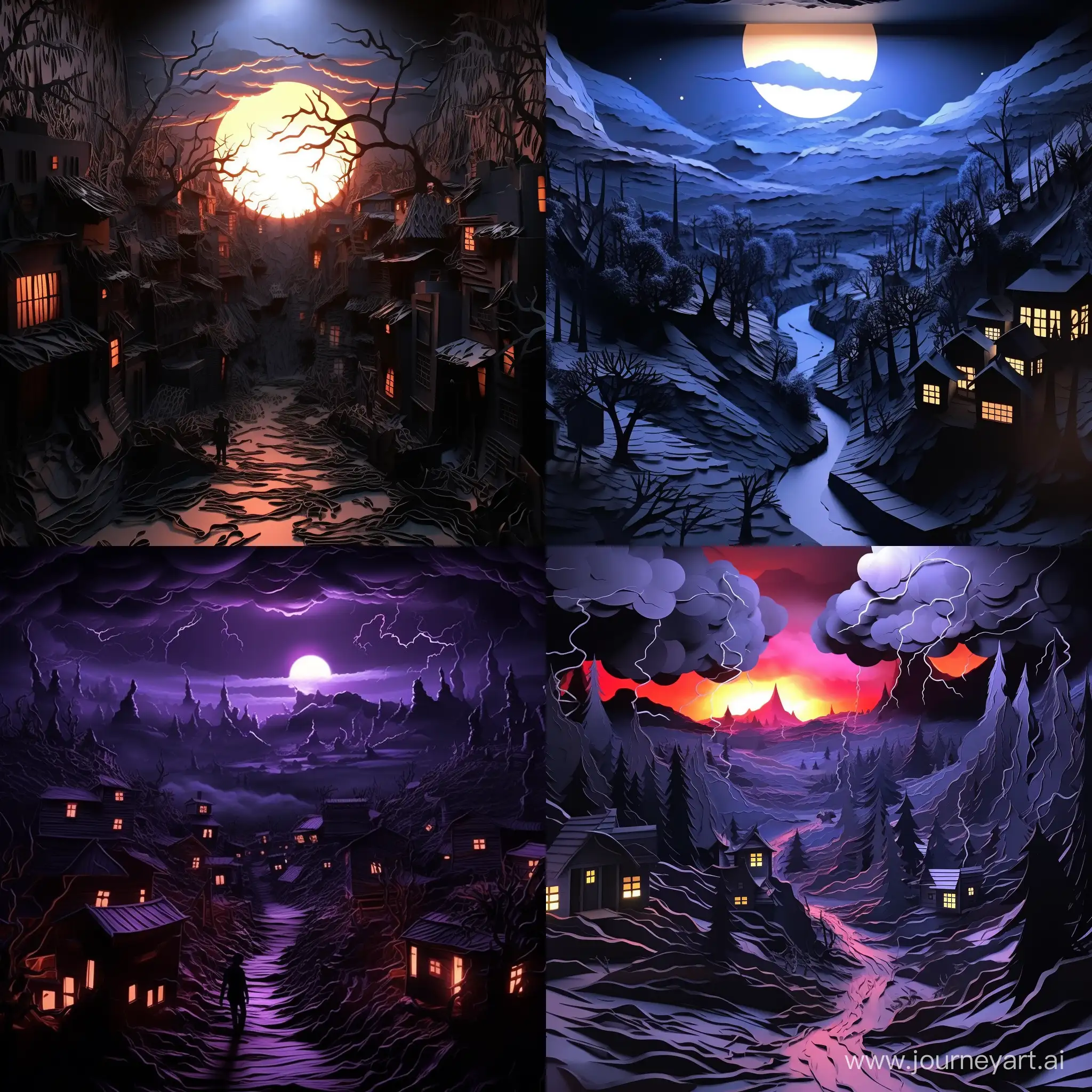 Eerie-Apocalypse-Lights-Illuminate-Paper-Art
