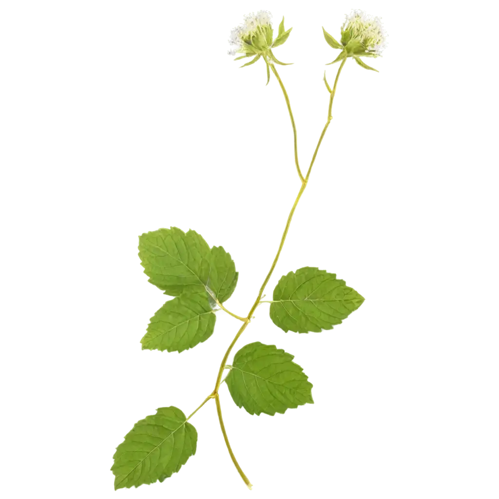 Exquisite-PNG-Image-of-Rubus-Ellipticus-Flower-with-Stem-and-Leaves-on-Herbarium-Sheet