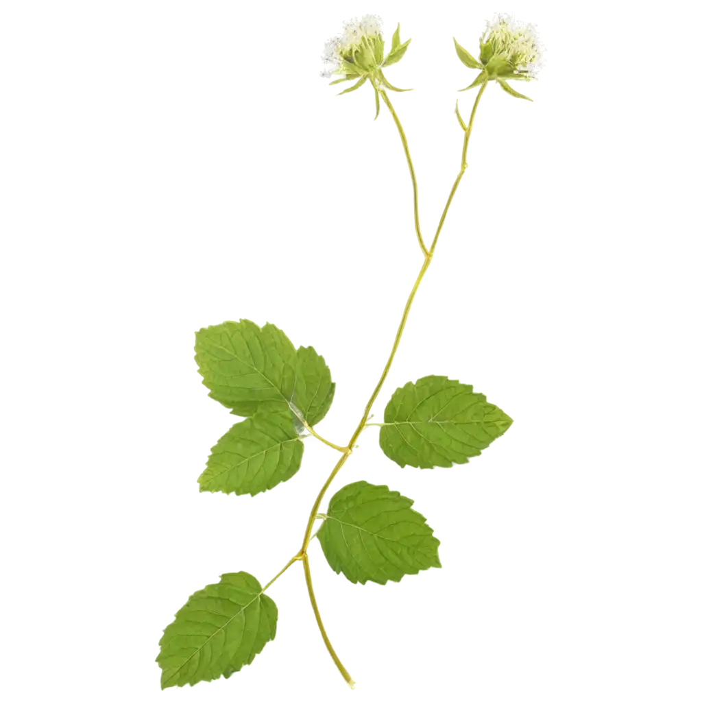 rubus ellipticus flower with stem and leaves herbarium sheet with glue at some point....Make it more original with flowers