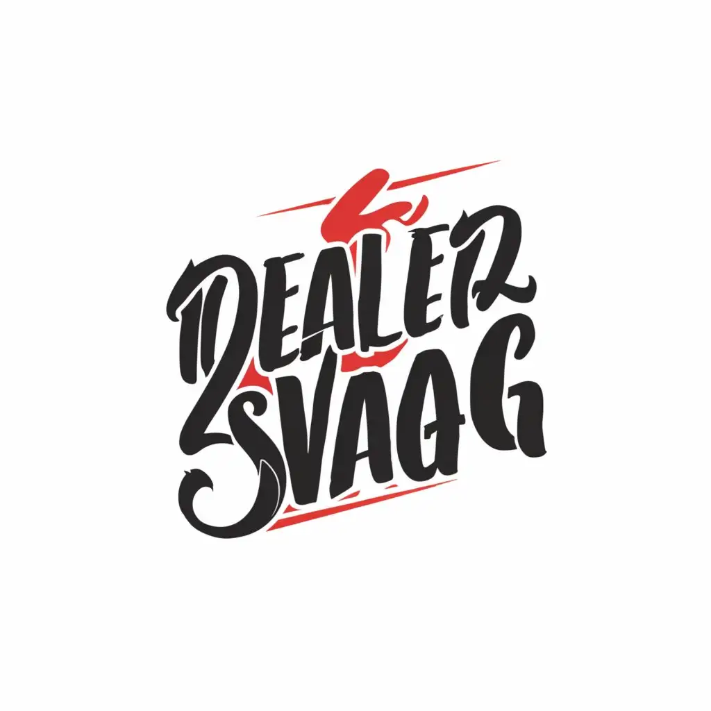 a logo design,with the text "Dealer 2 swag", main symbol:Fashion,complex,be used in Beauty Spa industry,clear background