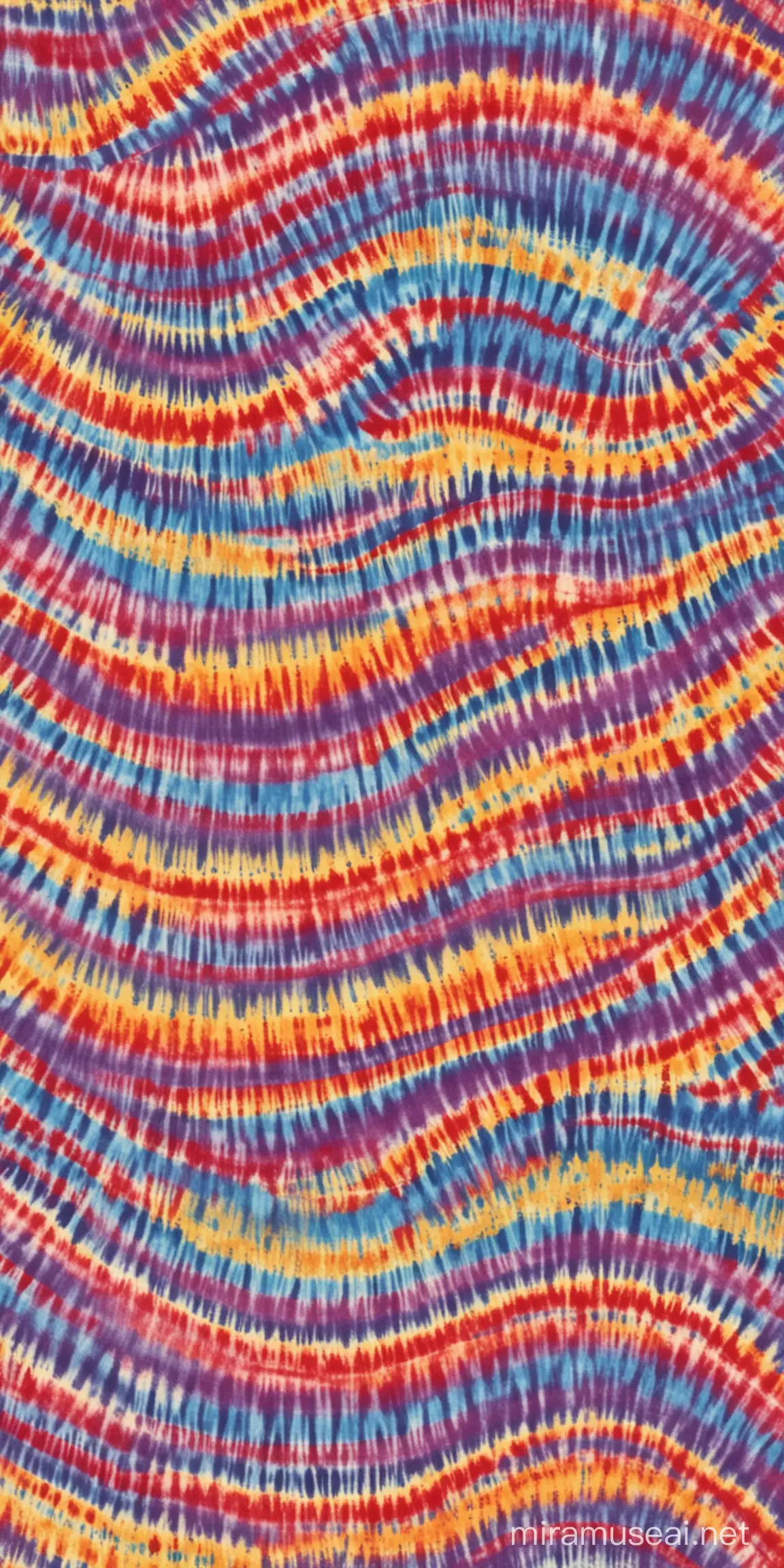 Colorful Retro Tie Dye Pattern with Swirls