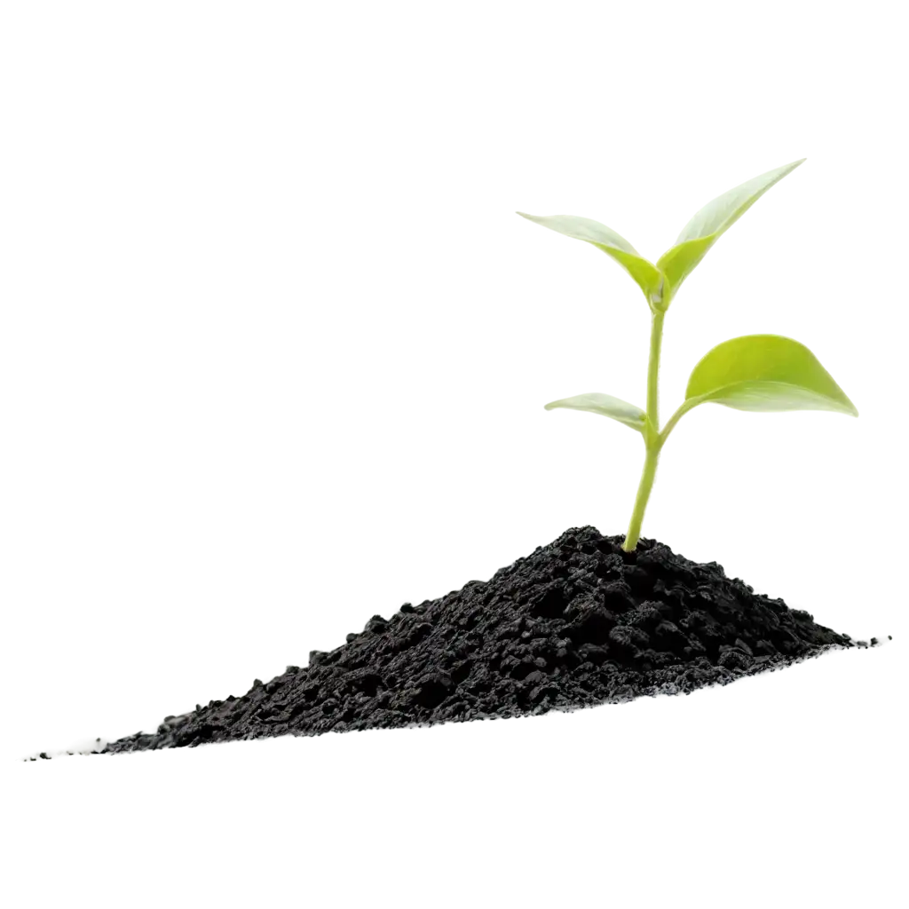 Vibrant-PNG-Image-A-Young-Green-Plant-Emerging-From-Rich-Black-Soil