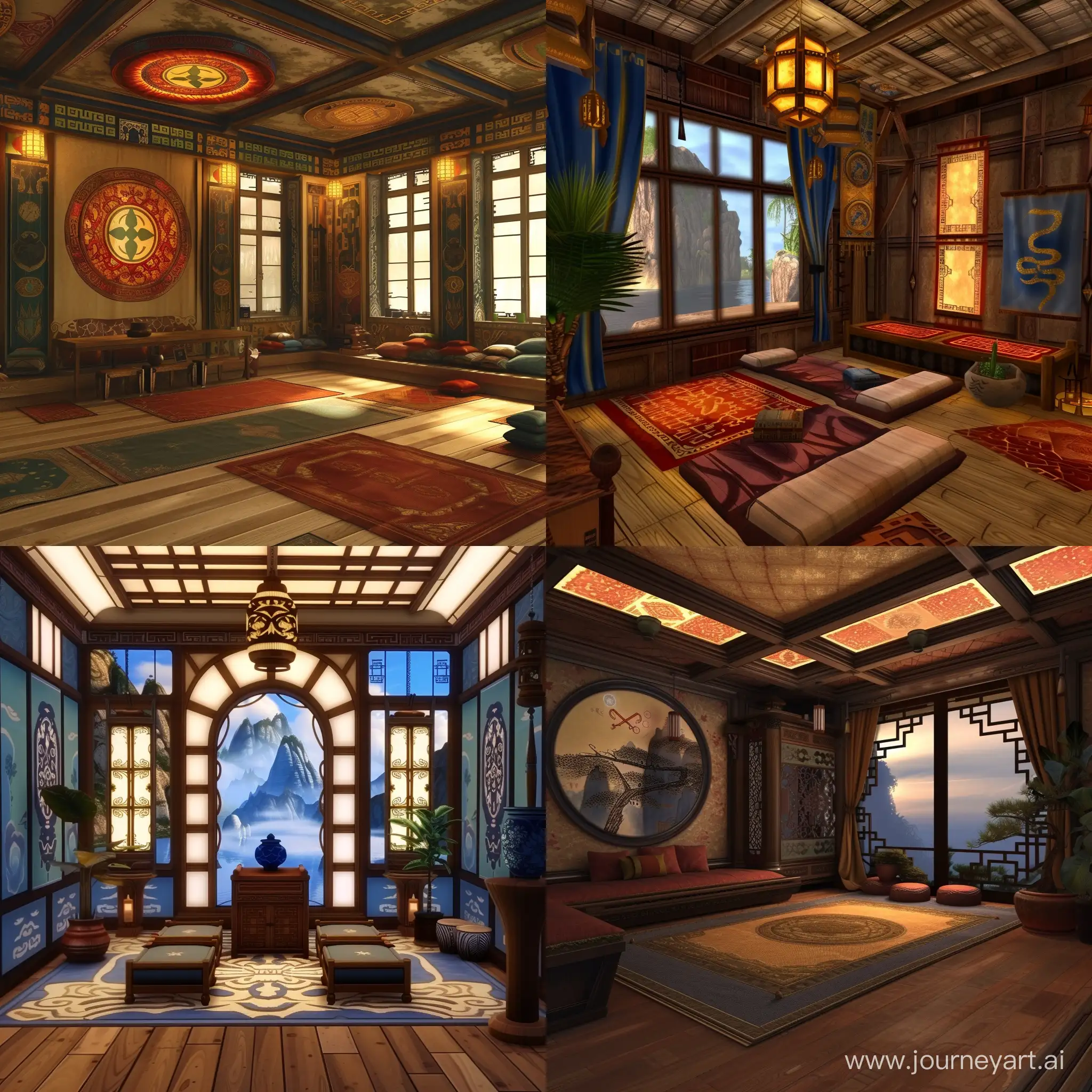A room in the theme of avatar the last airbender --v 6