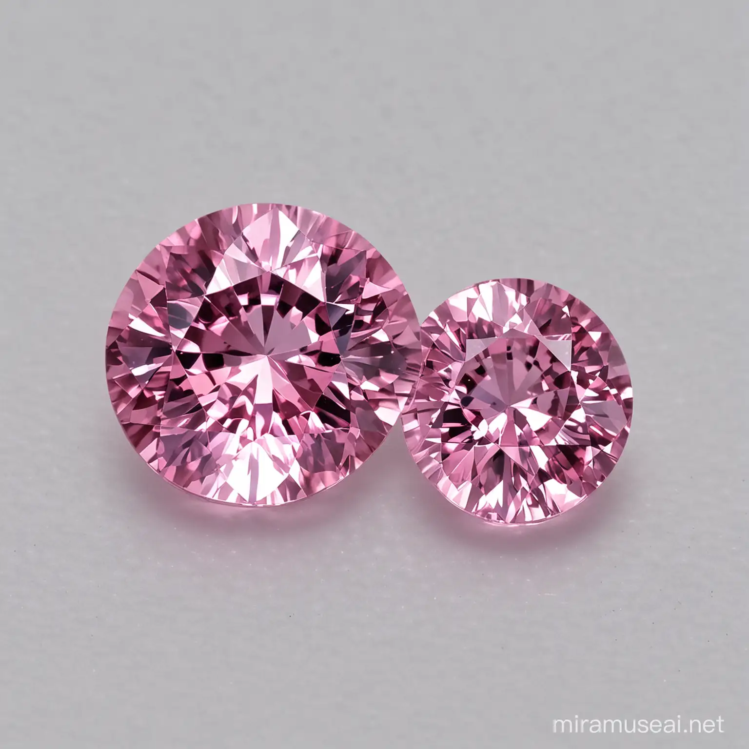 Vibrant Pink Sapphire Gemstone on Dark Background